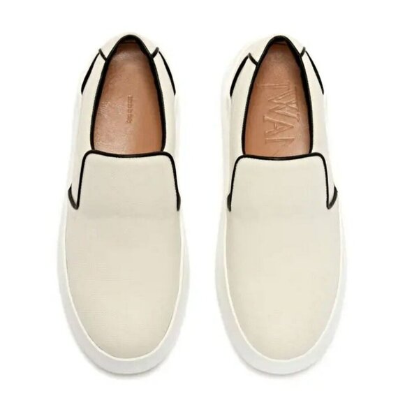 JW Anderson Men\'s Slip-Ons Natural Canvas Sneakers Size 44 (MSRP $595) main image 12